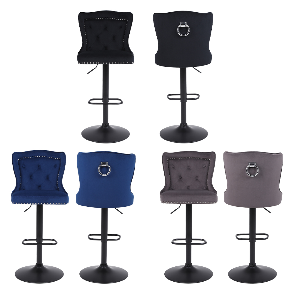 Kitchen swivel stool with diamond lion head